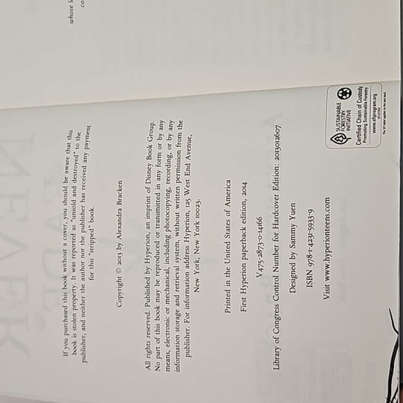 The Darkest Minds Never Fade BRACKEN First Hyperion Paperback edition 2014 - Picture 12 of 17